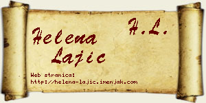 Helena Lajić vizit kartica